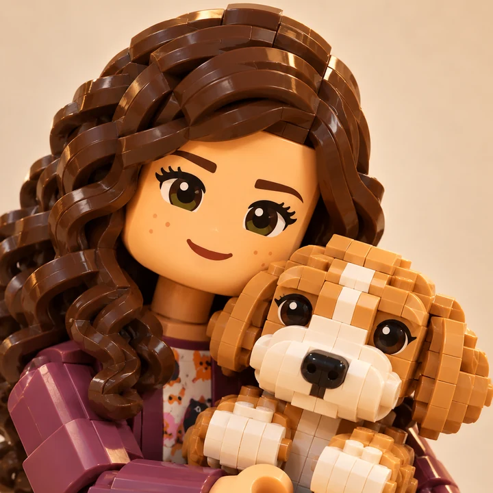 Margarita with her dog